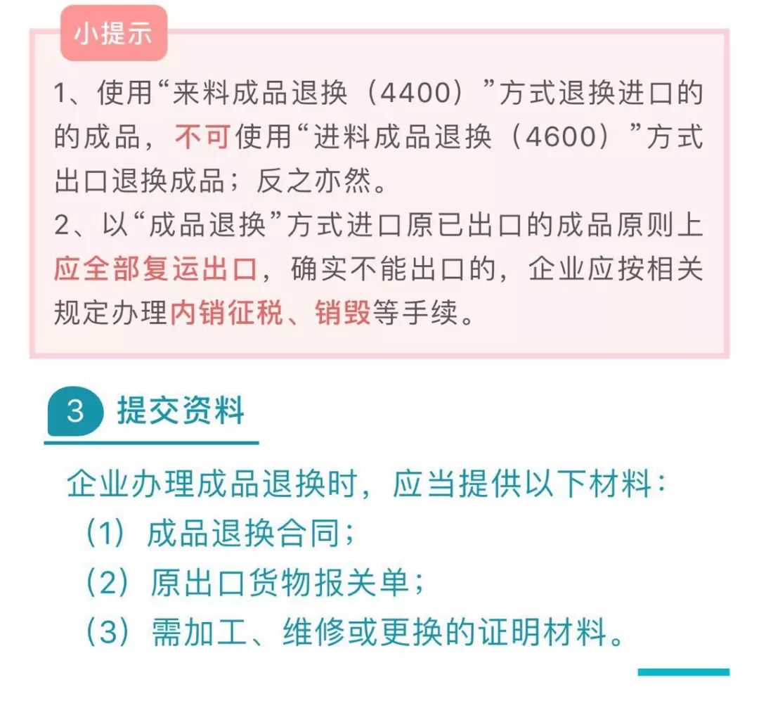 加工貿(mào)易成品退換